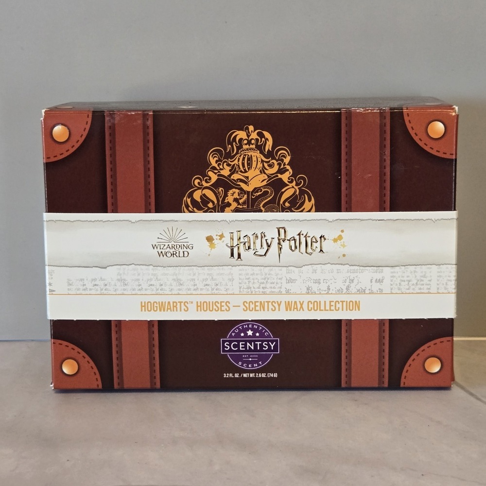 Scentsy HARRY POTTER Hogwarts Houses Wax Bars Collection Box Set w/ 4 Scents NEW
